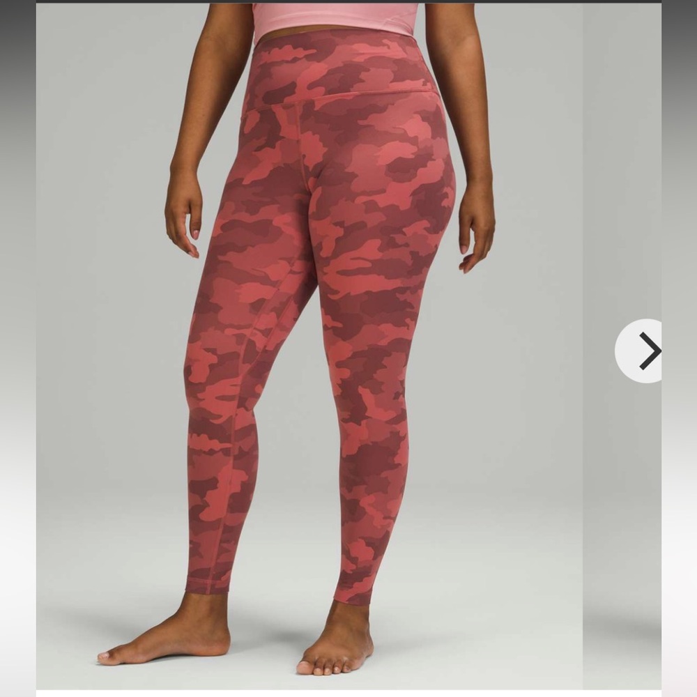 Lululemon Align High-Rise Pant 28" in Heritage 365 Camo Brier Rose Multi size 6